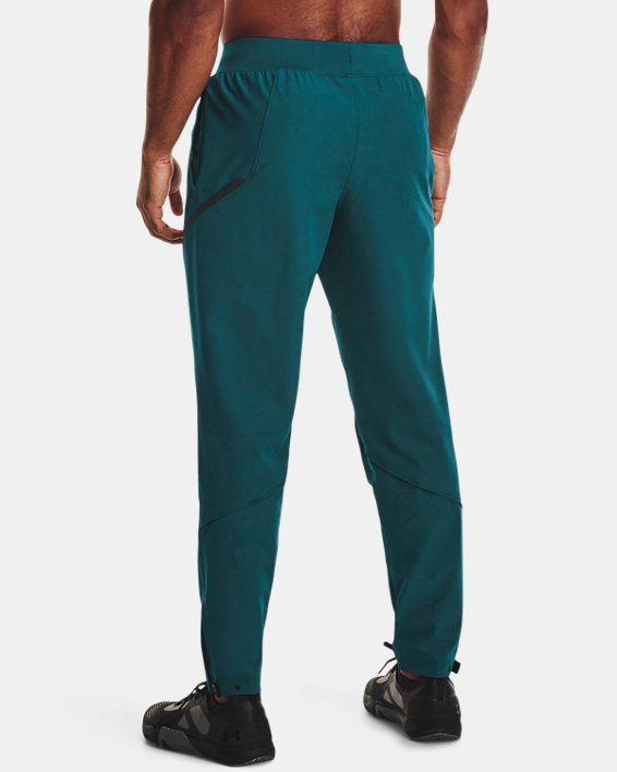 Men's UA Unstoppable Brushed Pants in Green image number 1